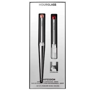🆕 Hourglass ✨limited edition✨ Confession Refillable Lipstick Duo ✨BNIB✨ Ghost